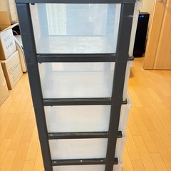 【無料】5段 収納ケース 引き出しタイプの画像