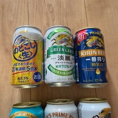 ビール4本、発泡酒2本の画像