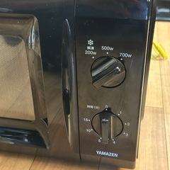 YAMAZEN MRT-S177 単機能電子レンジ　ブラック　2021年製の画像