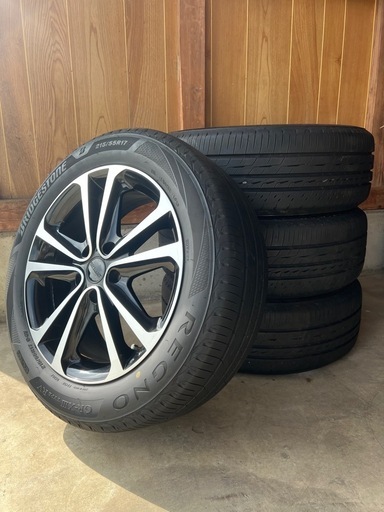 新品外し中古タイヤホイール付き215/55R17 94VブリヂストンGR-X3 type RV年製2025履き替え無料