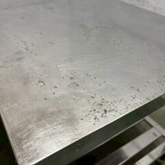 ステンレス製 作業台 W1200×D600×H600 厨房 厨房機器 店舗 店舗用品 コンロ台 ステンレス作業台 調理台 中段あり Y2275の画像
