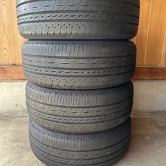 新品外し中古タイヤホイール付き215/55R17 94VブリヂストンGR-X3 type RV年製2025の画像