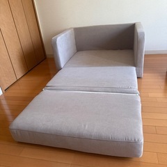 2人掛けソファベッドの画像