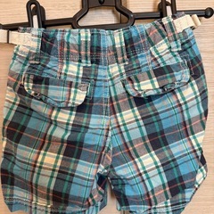 【子供服】チェック柄半ズボン 90cmの画像