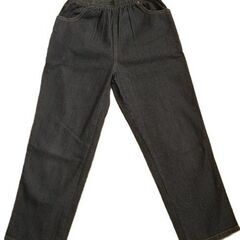 ▲レディースデニムストレッチブラックパンツ■ＵＳＥＤの画像