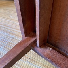 レトロ折りたたみローテーブルの画像