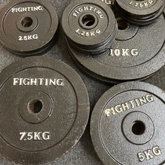 FIGHTING バーベル&プレート ラックセットの画像