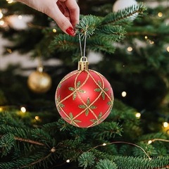 30個クリスマスツリー 飾り ボール オーナメント 定番 盛り合わせ 飾り付け 部屋 喫茶店 店舗デコレーション DIY の画像