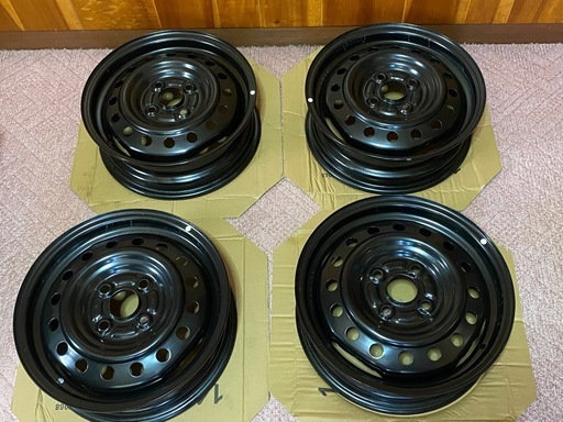 スタッドレスに★美品軽量★ダイハツ純正スチールホイール14インチ★4本セット軽自動車