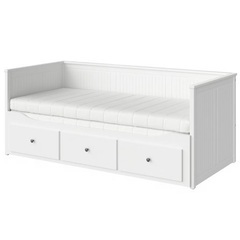 Ikea/HEMNES ヘムネス デイベッド 引き出し3/ホワイトの画像