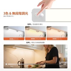新品 薄型 LED センサーライト 2本せっセットの画像