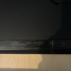 VAIO ノートパソコン　ジャンク品　ELECOMキーボード付きの画像