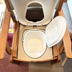 ★家具調★介護用★木製★ポータブルトイレ★椅子タイプ★　の画像