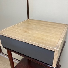木製 収納ケース 中仕切り付きの画像