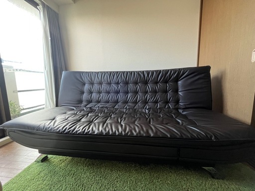 【美品】ニトリ　Nシールド　合成皮革ソファベット