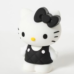 ローリーズファーム♡キティ　キルティングフィギュア　ブラックの画像