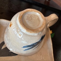 陶芸品　焼きもの　味わいあるカップ&ソーサー　コーヒー☕️の画像