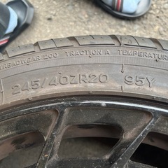 メルセデスベンツ　20インチ　ホイールタイヤ付4本セットの画像