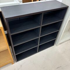 *お値段見直しました*リユースのサカイ栃木店★ジモティ割あり★  本棚 ブラック W90×D29×H92 クリーニング済み TC10942の画像