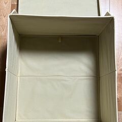 収納ボックス(アイボリー)×3個の画像
