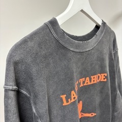 Champion スウェット　リバースウィーブ　ダメージ加工　トレーナー　グレーの画像