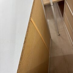 リユースのサカイ栃木店★ジモティ割あり★  チェスト ホワイト×オレンジ W58.5×D39.3×H94.8 クリーニング済み TC10948の画像