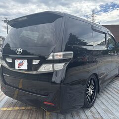 神奈川【自社ローン】保証人無可★全国対応★ヴェルファイア【2.4Z】車検2年付/社外20インチAW/フリップダウンモニター/両側パワスラ/TV/スマートキー/バックカメラ/フォグ/ETCの画像