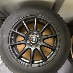 スタッドレスタイヤ4本　215/60-17 ダンロップ　ウィンターマックス22　マツダ車用ナットありの画像