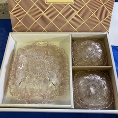 東洋ガラス製の皿の画像