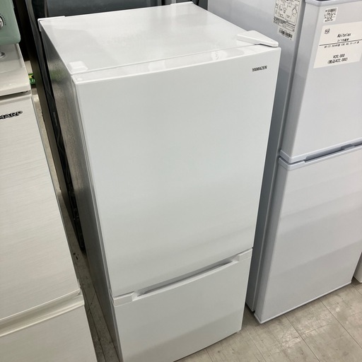 安心の1年間保証付き！YAMAZEN 2ドア冷蔵庫　YFR-D120 直冷式　117L アウトレット品　未使用　【トレファク堺福田店】