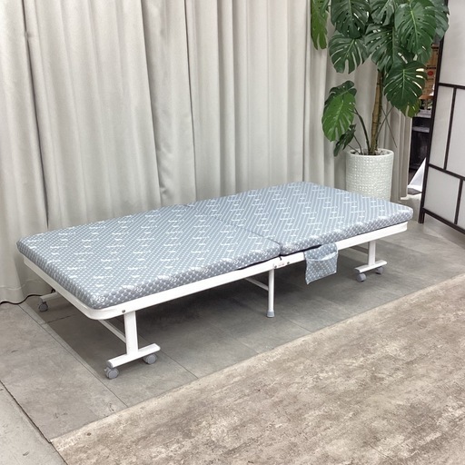 KJ-8【新入荷　リサイクル品】EMOOR メホール　折りたたみベッド　シングルサイズ