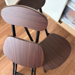 折りたたみチェア　椅子　2脚の画像