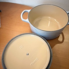 ☆美品☆LE CREUSET コースタルブルー 18cm ルクルーゼの画像