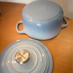 ☆美品☆LE CREUSET コースタルブルー 18cm ルクルーゼの画像