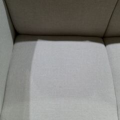 北欧風　天然木フレーム　3人掛けファブリックソファの画像