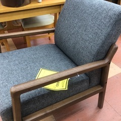 ★限定SALE20%OFF★《尼崎市/リサイクルショップドリーム次屋店》1P木肘ソファ　大川家具　☆尼崎市若王寺☆の画像