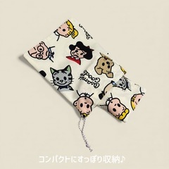 ひとりで着られる キッズエプロン　巾着袋付き ハンドメイド お手伝い 入園準備の画像