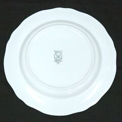 【10月19日　最終処分】　大皿　BLUE CARNATION　IRONSTONE　直径31.5㎝×高さ3㎝　日本製　食器　未使用　保管品の画像