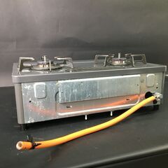 Rinnai/リンナイ LPガス用 ガステーブル ガスコンロ グリル付き KGM-563DGグレー/灰色 スパーク確認済み 25j菊STの画像