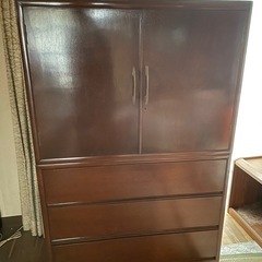 着物収納・洋服タンス・タンス・収納・2段・分解可能の画像