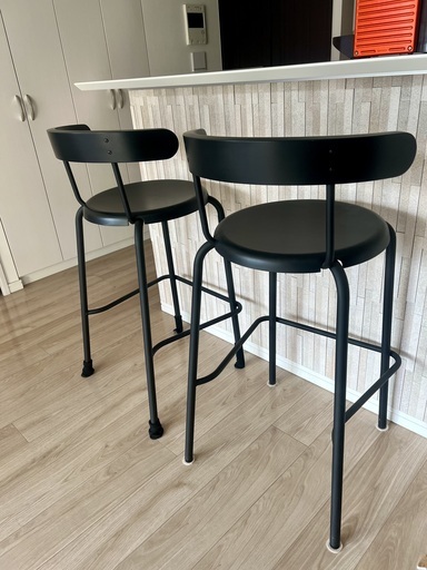 【ほぼ新品未使用】IKEAカウンターチェア(YNGVAR) ２個
