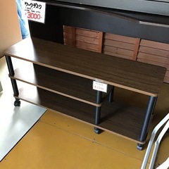 フリーラック　キャスター付き　収納家具　中古品の画像