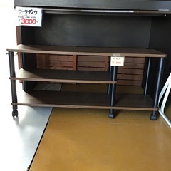 フリーラック　キャスター付き　収納家具　中古品の画像