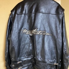 本革　ハーレーダビッドソン　バイクジャケットの画像