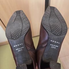 REGALブラウンロングブーツ(23.5㎝)　０円の画像