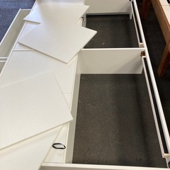 セミダブルベッド 収納付き　オーヤマの画像