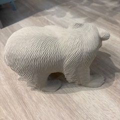 熊　木彫　置物の画像