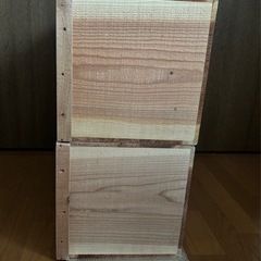 りんご箱　新品　2個セットの画像