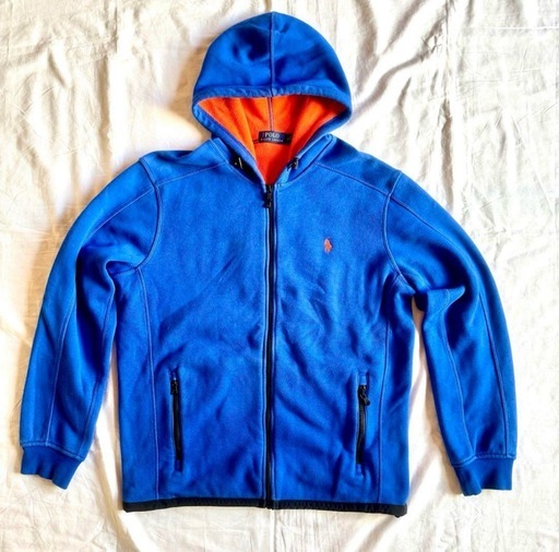 【美品】ポロラルフローレン フリース裏起毛 フルジップアップ パーカー Mサイズ