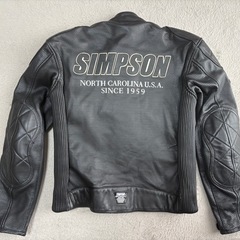 極美品 シンプソン ライダース ジャケットの画像